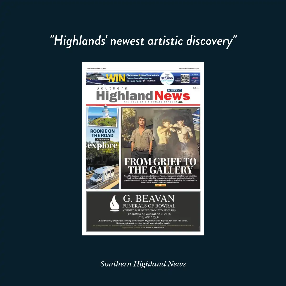 Southern Highlands News - Connor Plummer Exhibition